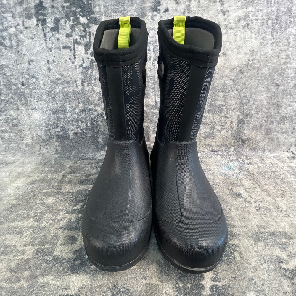 Bogs Unisex Youth Size 3 Neo Classic Waterproof Cold Weather Boots Camo Black - Picture 5 of 11